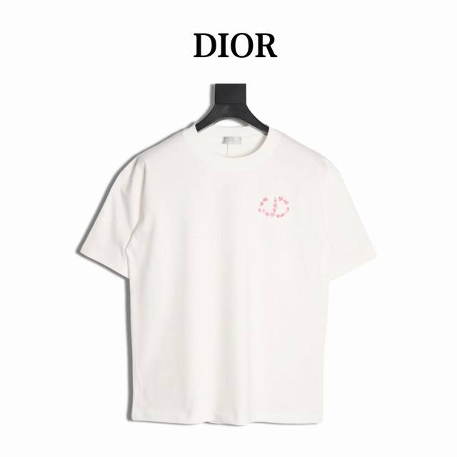 Dior 25Ss floral short-sleeved T-shirt The fabric is made of customized 240G 26-