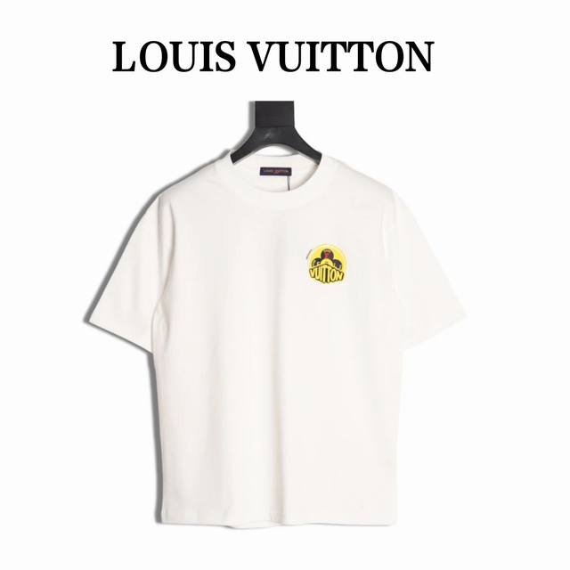 Louis Vuitton Lv 25Ss yellow label short-sleeved T-shirt The fabric is made of c