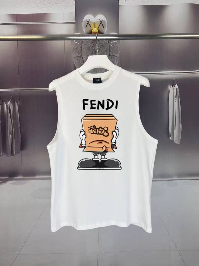 Fendi* Fendi 2025 summer F home funny cartoon pattern Logo letter printing waist