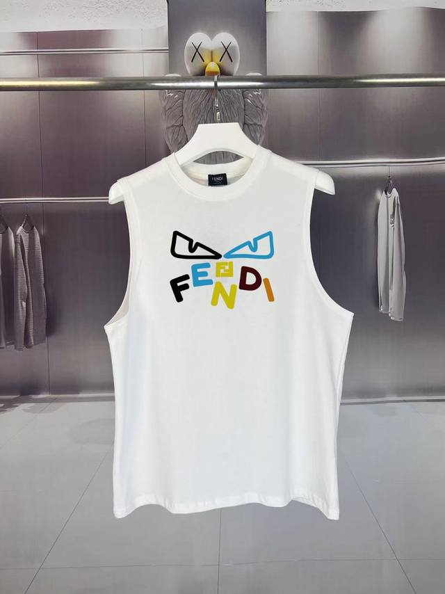 Fendi* Fendi 2025 summer F home double Ff demon monster eye letter logo printing