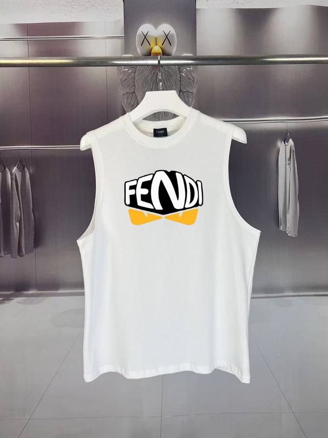 Fendi* Fendi 2025 summer F family monster eye letter logo printing craft waistco