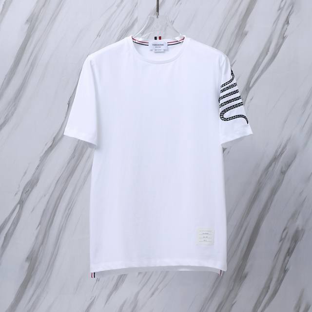 Item No.: T022 Tb Snake Year Limited Edition Embroidered Striped Round Neck Cott