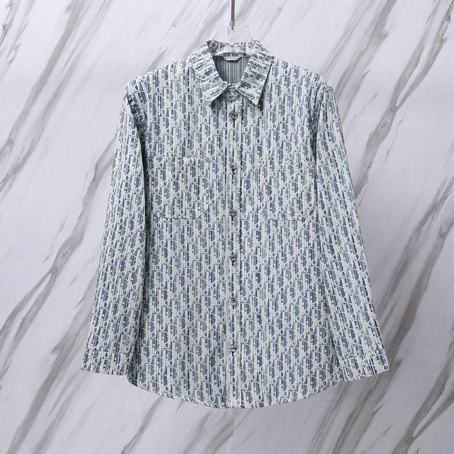 Item No.: D11 Dior Dr letter yarn-dyed full-length Logo jacquard long-sleeved de