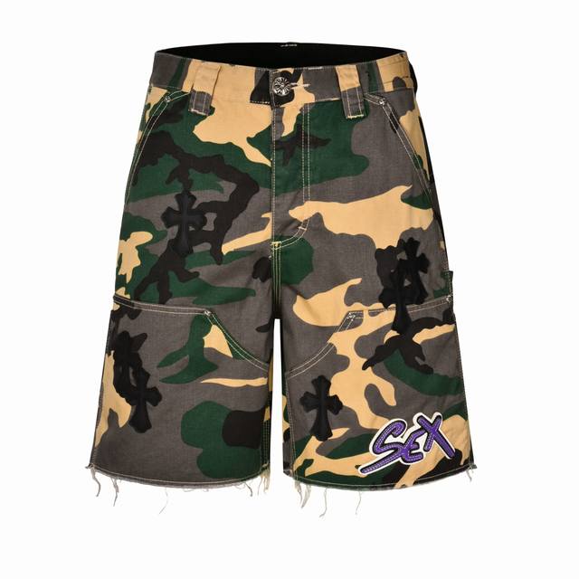 Ch Chrome Hearts Camouflage Shorts Green Purchased from Los Angeles for 2980 USD