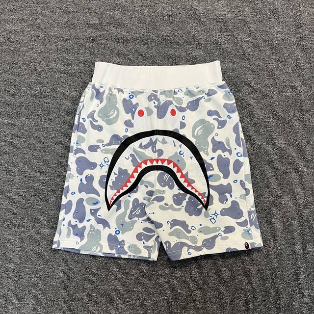 Xx002 Bape Space Camo Shark Short Luminous Starry Sky Camouflage Shark Shorts 34