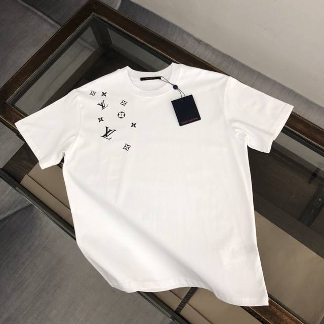 Dl39 Dlouis Vuitton Dlv Louis Vuitton 25Ss new summer round neck short-sleeved T
