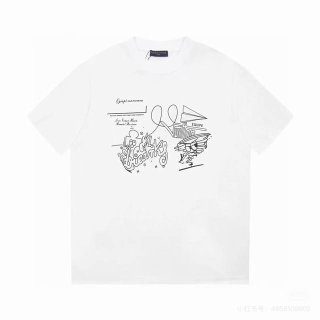 Dl109 Style: 2025 new Dlv Dlouis Vuitton short-sleeved T-shirt Material: high ve