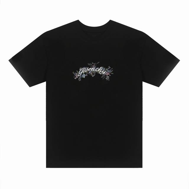 Givenchy* Givenchy Givenchy* Givenchy floral embroidered short-sleeved T-shirt -