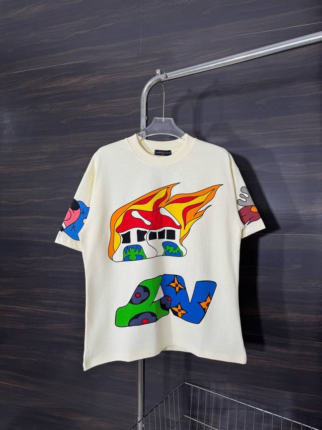 Style number: He234 Louis Vuitton-Lv Louis Vuitton locomotive painted round neck