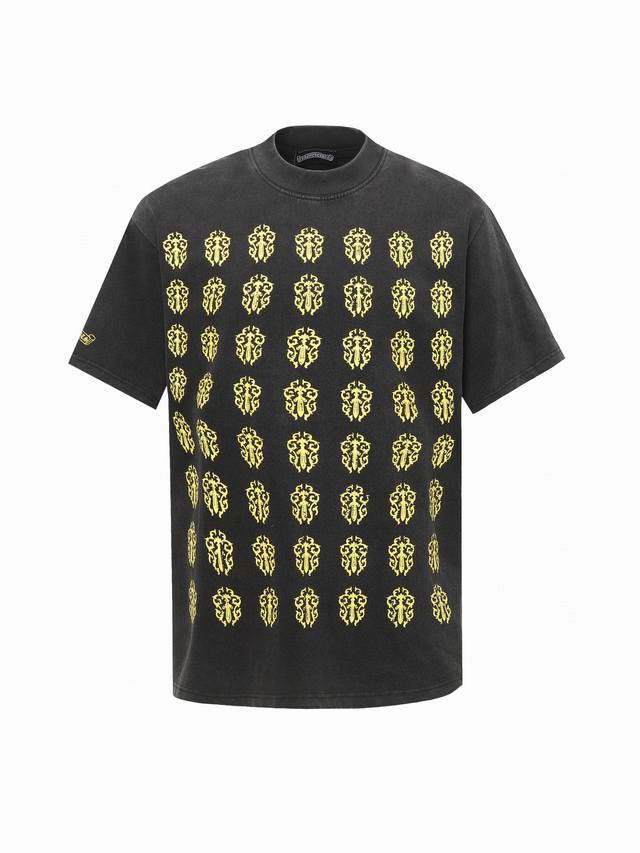 Chrome Hearte Ch 25Ss Early Spring New Pattern Logo Washed T-shirt Short Sleeves