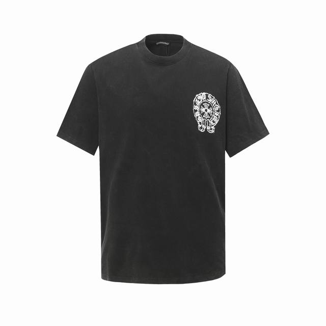 Chrome Hearte Ch 25Ss Early Spring New Sanskrit Logo Washed T-shirt Short Sleeve