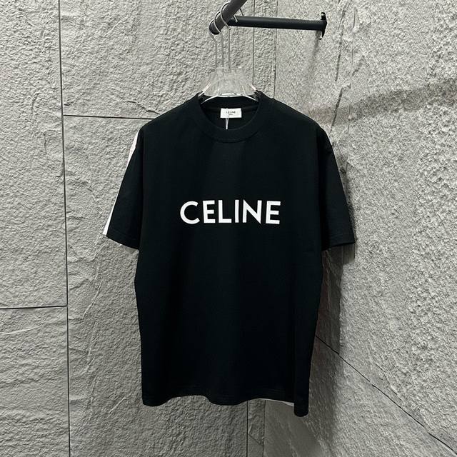 Celine* Celine 2025 Spring and Summer Simple Letter Three-dimensional Thick Plat
