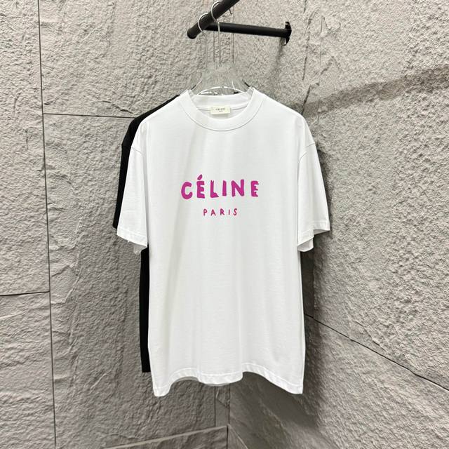 Celi*Ne 2025 Spring and Summer Simple Colorful Letters Flocking Craft Personaliz