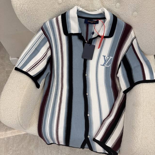 Louis Vuitton 1V color matching striped knitted original version purchased for 1