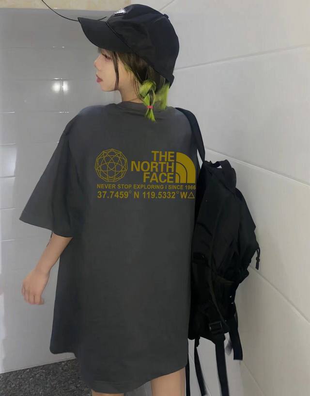 Style A243# New The North Face round neck short sleeve half sleeve T-shirt fabri