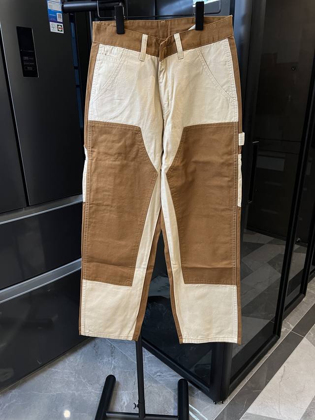 Next day Carhartt Wip40Fw colorblock multi-pocket lumberjack straight casual jea