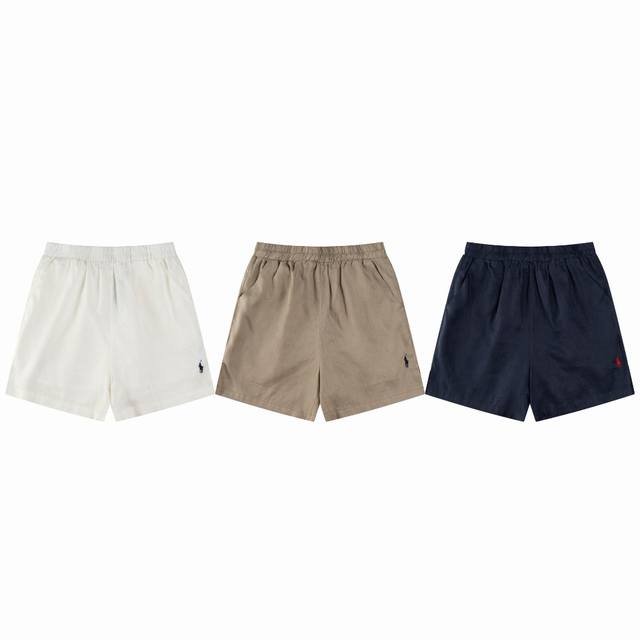 R78 Ralph Lauren three-color lazy old money style linen shorts Ingenious restora
