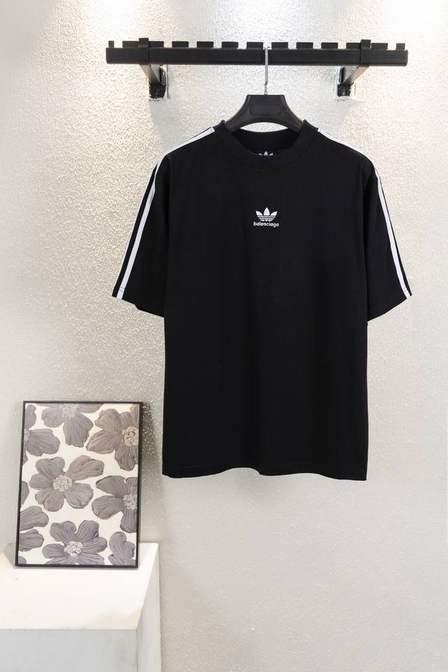 Model No. K8007 Balenciaga X Adidas Logo letter embroidery round neck short slee