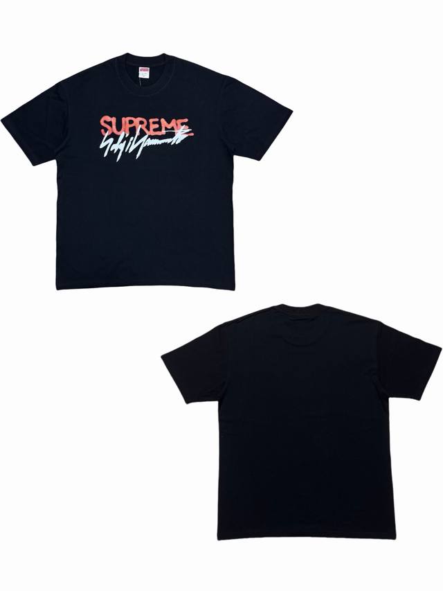 Su186# Supremeweek 4 Supreme X Yohji Yamamoto joint graffiti font short-sleeved