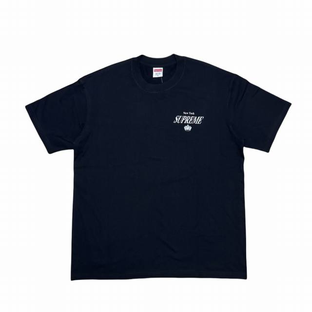Su182# Supreme printed pattern round neck short-sleeved T-shirt for men and wome