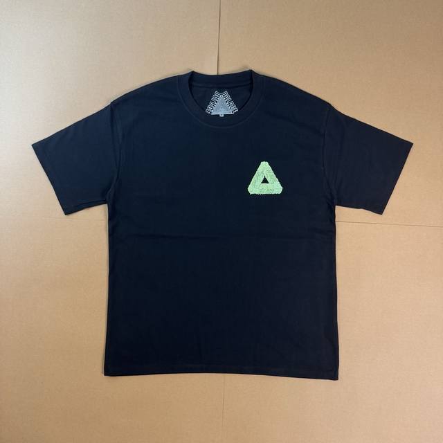 Palace Tri-Slime T-Shirt Logo Green Label Short Sleeve T-Shirt Unisex Black and