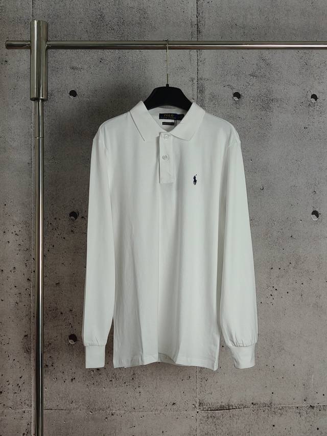 Real shot high quality version Ralph Lauren pony embroidered Polo shirt lapel lo