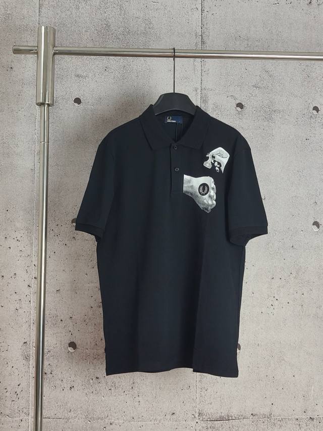 Real shot high quality version Pf wheat ear embroidery Polo shirt lapel short sl