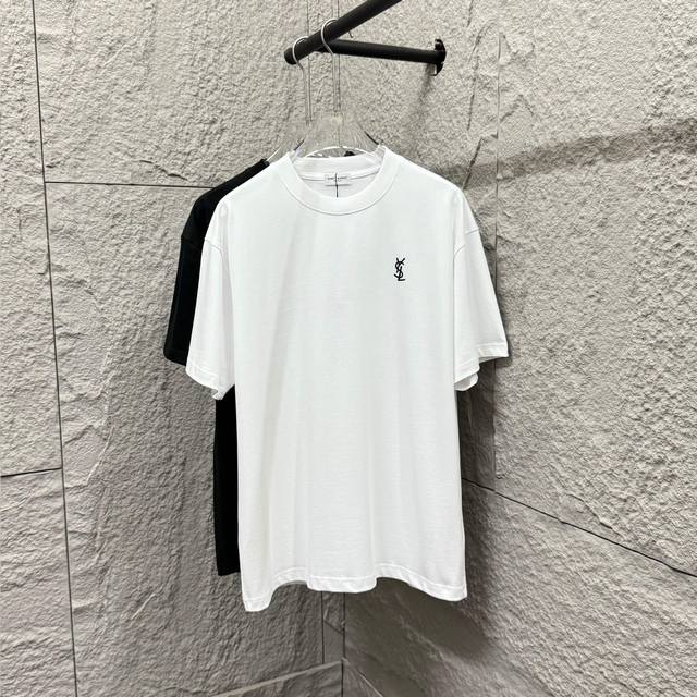 Ysl* Saint Laurent* 2025 Spring and Summer New Classic Simple Small Letter Black