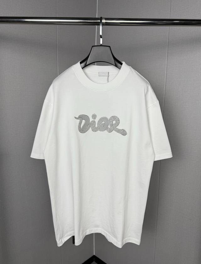 Dior 25Ss new round neck short sleeve T-shirt 25 new style Snake Year classic lo