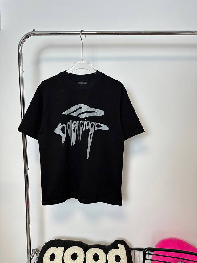 Style number: Hmy106# Balenciaga classic 3M wave print short-sleeved T-shirt Ser