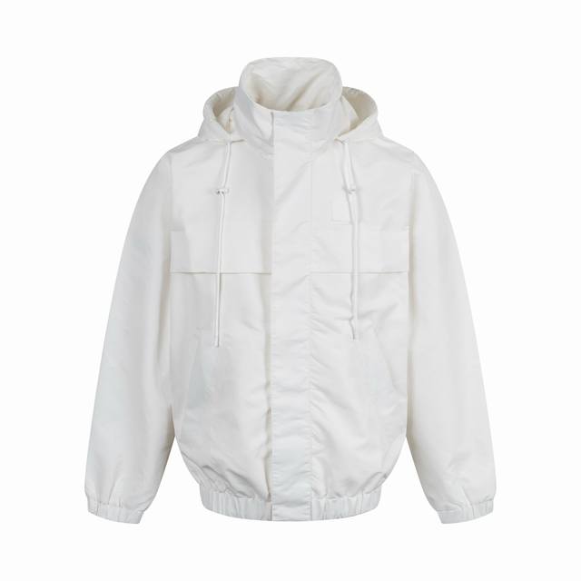 Exclusive to 1V Solid Color Panel Windbreaker Jacket Rubber Marque L.Vuitton D
