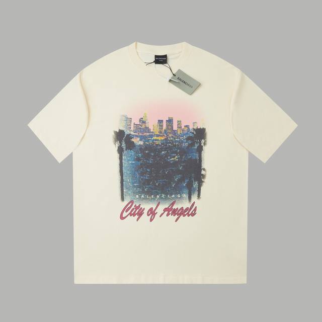 Balele 25Ss early spring new letter logo printed short sleeves Light luxury men