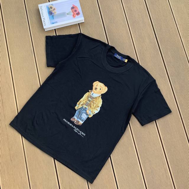 Style number: L12 Ralph Lauren 2025 summer new color pure cotton 240g bear print