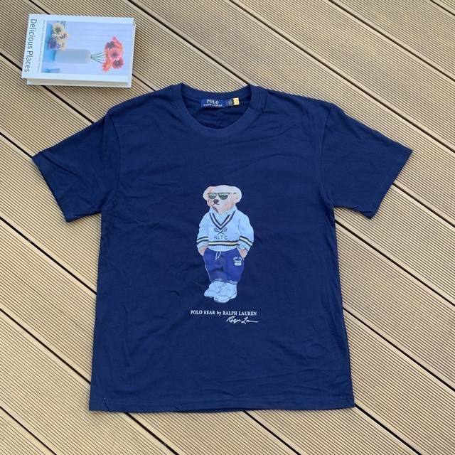 Style number: L06 Ralph Lauren 2025 summer new color pure cotton 240g bear print