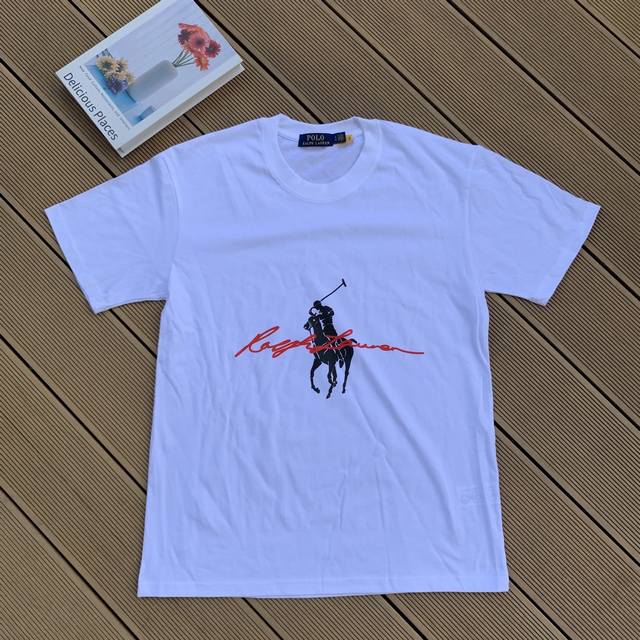 Style number: L05 Ralph Lauren 2025 summer new color pure cotton 240g horse colo
