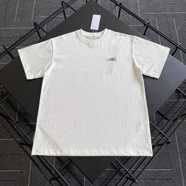 Model No. M008 Mm6 Margiela new tape patch design short-sleeved T-shirt Highest