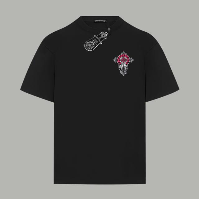 Chrome Hearts official website same style front and back cross logo print double