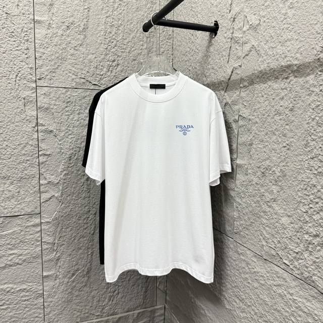 Prada 2025 Spring and Summer personalized blue letter embroidered logo Customize