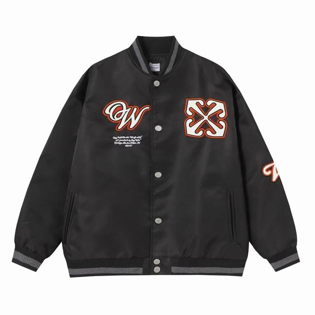 Off White X31 Size: M Lxl Xxl Offwhite24Ss catwalk style baseball jacket coat Or