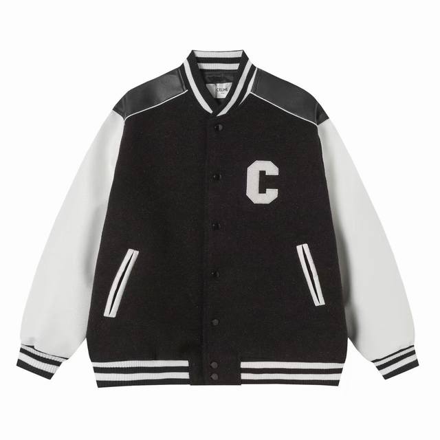 Celine Style: X28 Size: SML Xl Celine Ss catwalk style college style baseball ja