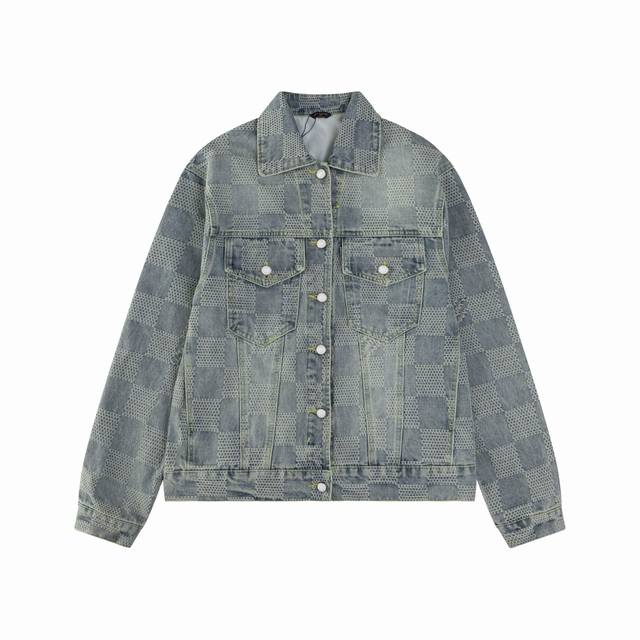 Model No. N12 Lv 24Fw New autumn and winter denim jacket Made of custom-dyed che