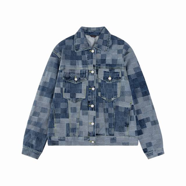 Model No. N11 Lv 24Fw Pharrell joint mosaic denim jacket Exclusive. Custom-made