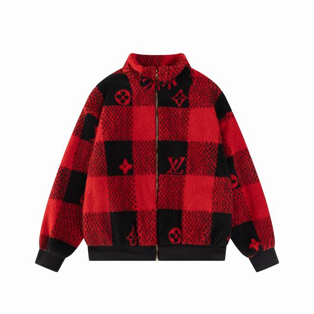 Style S22 Lv 24Fw New autumn and winter plush long-sleeved stand-up collar jacke