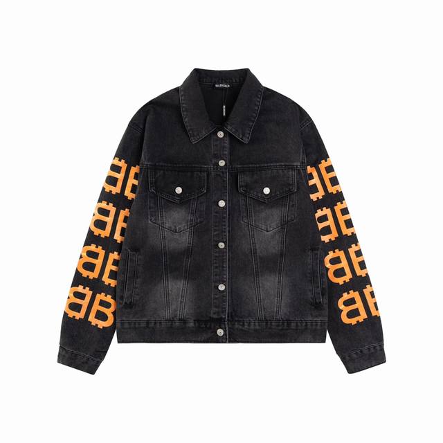 Style No. N08 Balenciaga denim jacket Exclusive custom-woven and dyed denim Eco-