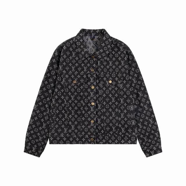 Style No. N06 Louis Vuitton taillight portrait embroidered jacquard denim jacket