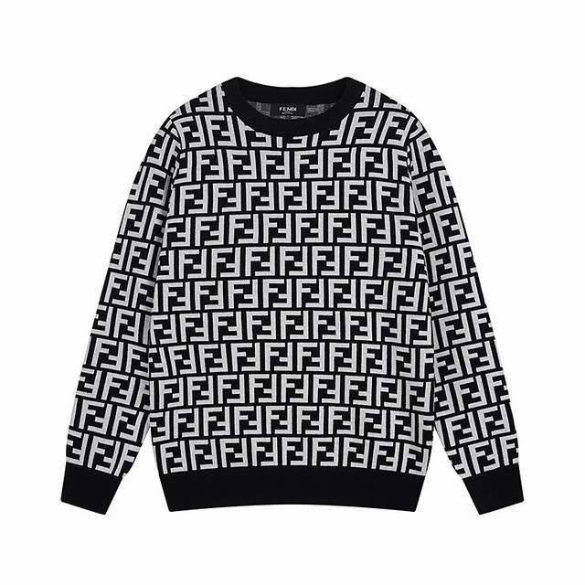 Model No. M05 Fendi autumn and winter new fashion elements jacquard logo round n
