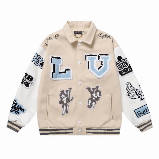 Style No. B05 Lv Bugs Bunny Baseball Jacket 700G High Grain Nylon Litchi Grain H