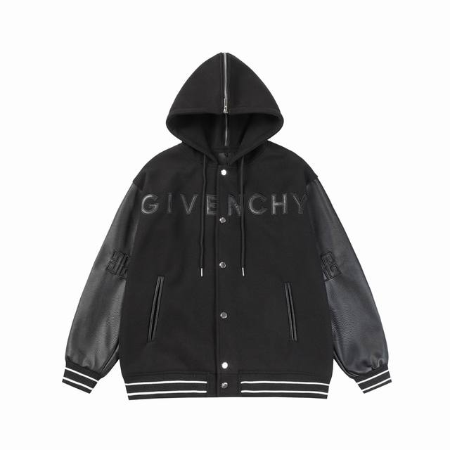 Model No. D16 -Gvc baseball pullover jacket -Laser burning leather craftsmanship