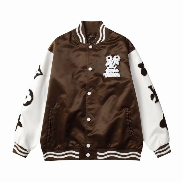 B96 Lv Pharrell Xtyler.The Creator joint towel embroidery baseball jacket woven