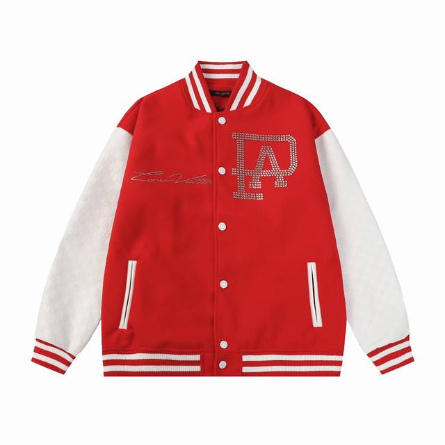 Style No. B168 Lv classic hot brick cannon ball craft baseball jacket, Bai Jingt